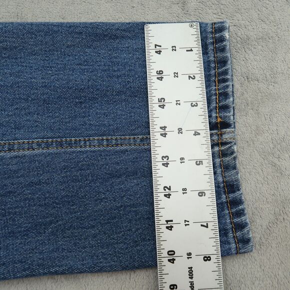 Levi's 505 Jeans Mens Size 36x29 Blue Regular Straight Denim Medium Wash - Picture 5 of 16